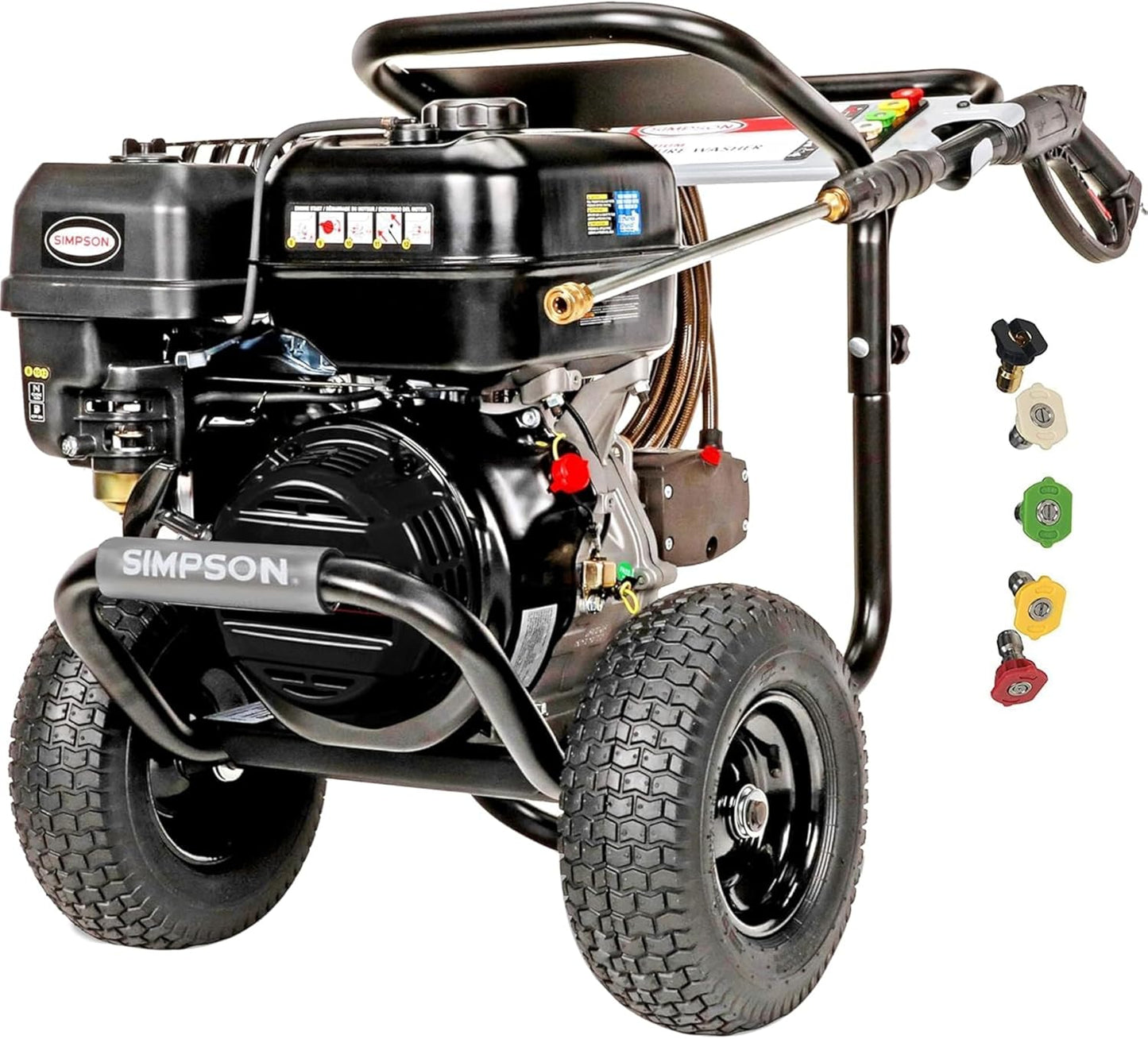 Simpson PowerShot 4400 PSI Gas Pressure Washer - 4.0 GPM Cold Water, 50' Hose, 49-State Compliant | Black