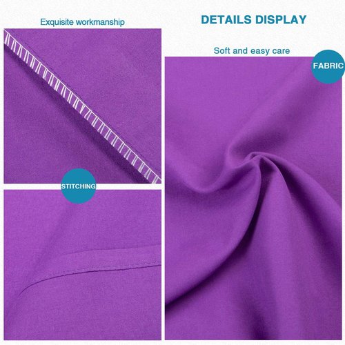 FLXXIE Pillow Cases - Soft Microfiber Queen Pillow Covers with Envelope Closure | 2-Piece Set, 20x30, Purple