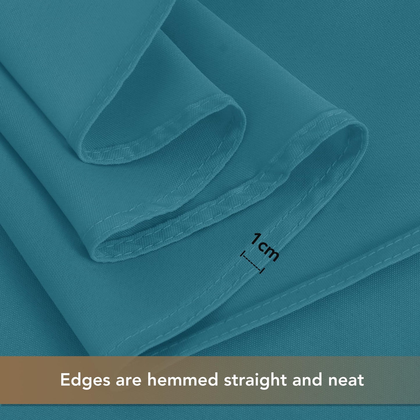 sancua Teal Tablecloths for 8 Foot Rectangle Tables, 8 Pack - Washable Polyester Fabric Table Cloth for Wedding Party, Birthday, Banquet Reception, 60x120 Inch