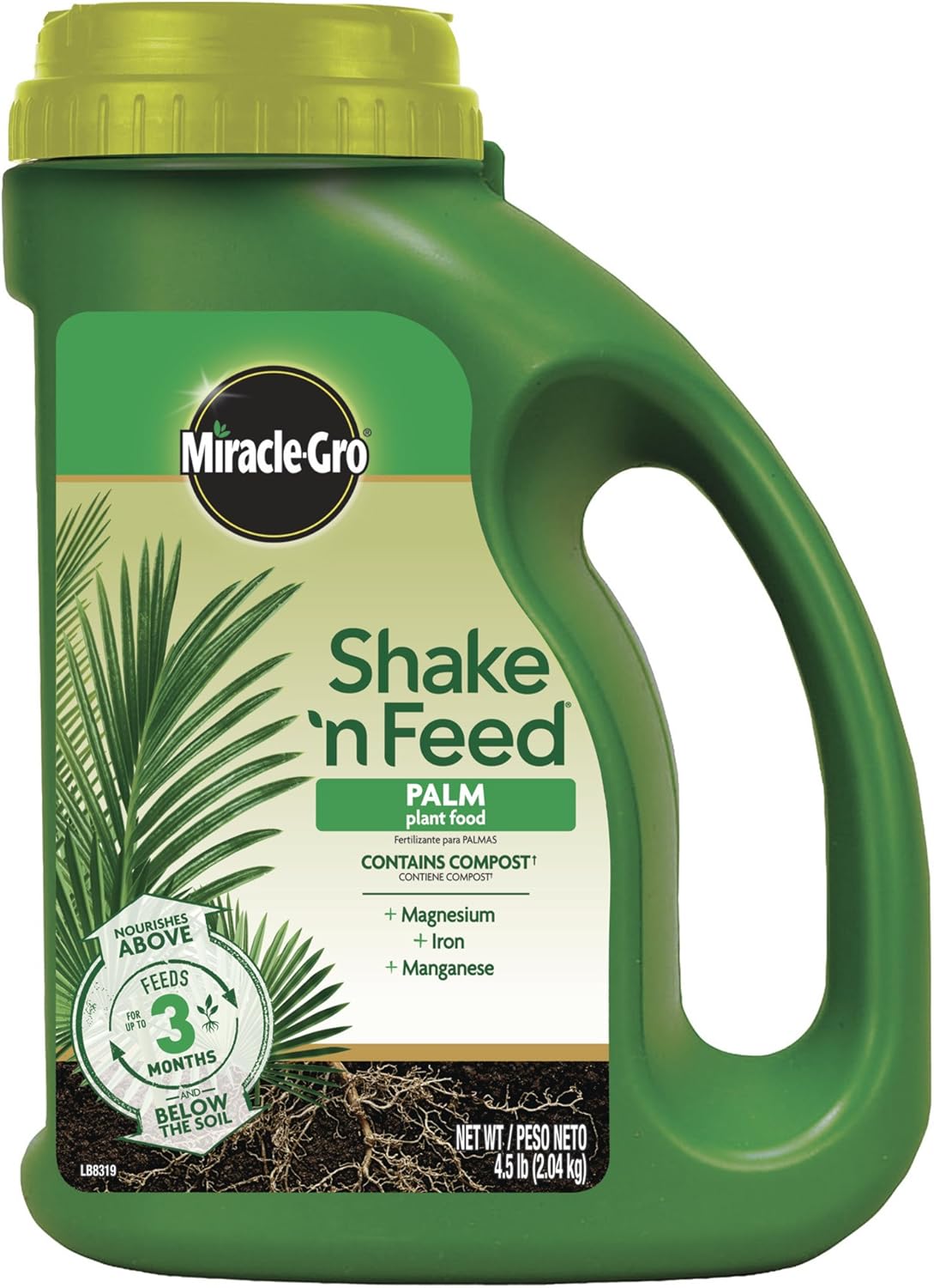 Miracle-Gro Shake 'N Feed Palm Plant Food - Fertilizer for Thriving Container & In-Ground Palm Trees | 4.5 lb