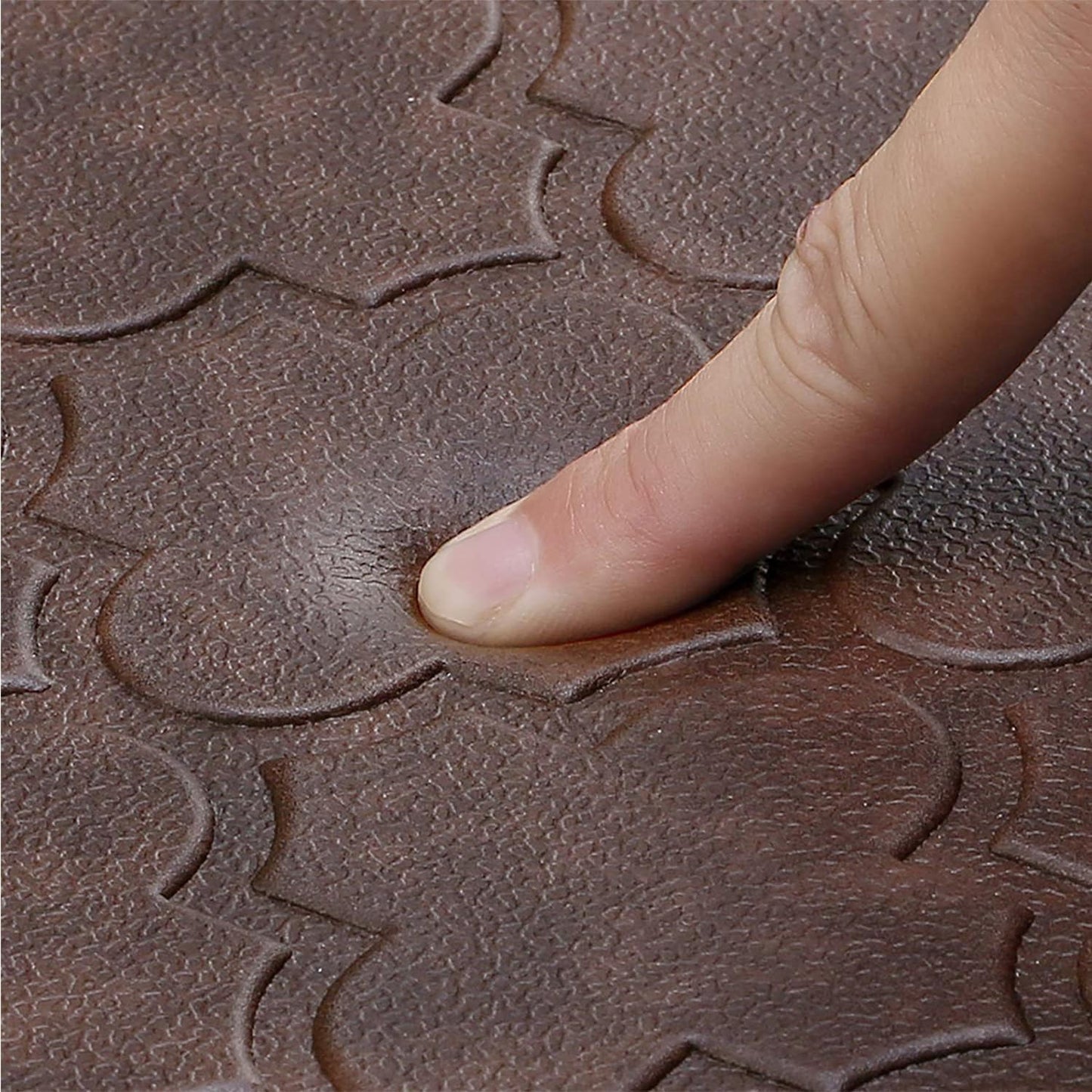 WISELIFE Kitchen Mat Cushioned Anti Fatigue Floor Mat,20"x39", Thick Non Slip Water Resistant Kitchen Rugs and Mats,Heavy Duty Foam Standing Mat for Kitchen,Floor,Home,Desk,Sink, Brown