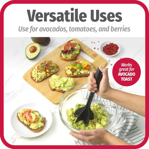 GoodCook Ground Meat Choppers - Heat-Resistant Nylon 5-Blade Set of 2 for Beef & Turkey - Black