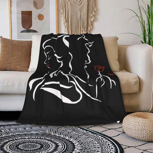 Generic Beauty Within The Beast Throw Blanket 50 x 40Inch, Lightweight Soft Warm Sherpa Fleece Plush Love Blanket for Bed Chair Sofa Couch Bedroom Bedding Decor, All Season Gifts