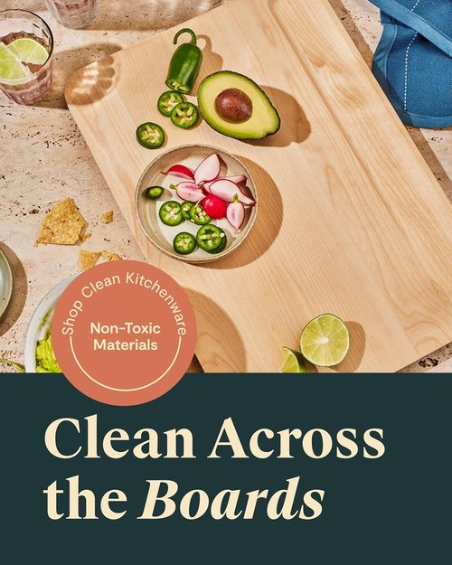 Caraway 4-Piece Double-Sided Wood Cutting Board Set | FSC-Certified Birch | Mineral Oil Finish | Small, Medium, Large