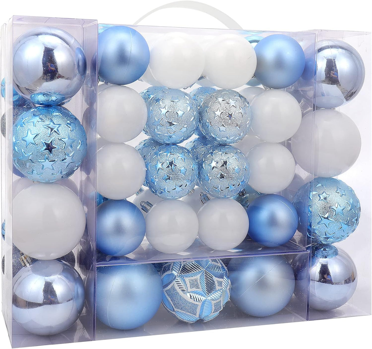 87ct Christmas Ball Ornaments Set Shatterproof Seasonal Hanging Decorations with Reusable Hand-held Gift Package for Xmas Tree Holiday Party and Home Decor, Gold