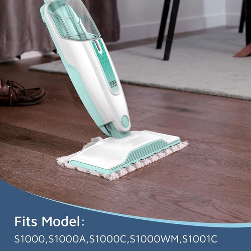 F Flammi Microfiber Mop Pads - 4-Pack Washable & Reusable Refills for Shark Steam Mop S1000 Series | Perfect for Hardwood, Tile & Stone Floors