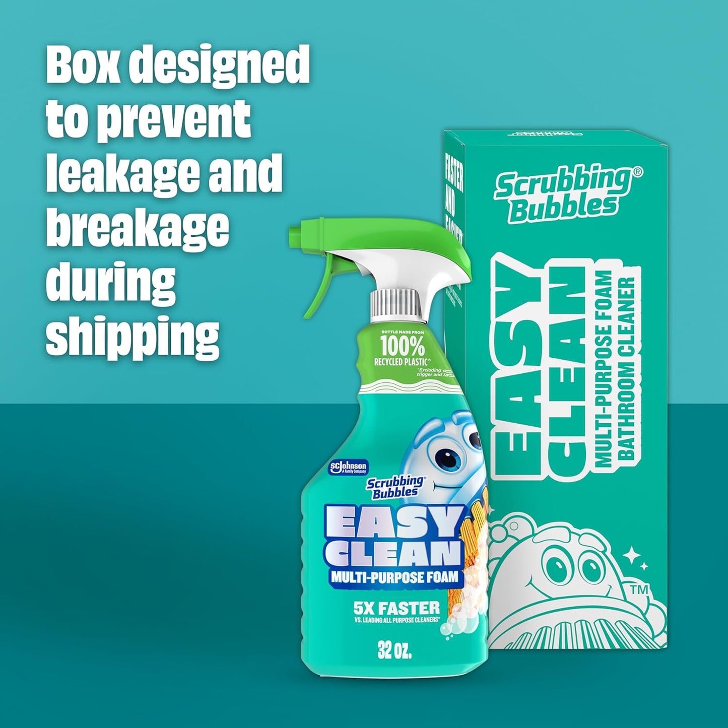 Scrubbing Bubbles Bathroom Cleaner - Bleach-Free Foaming Formula for Fast Limescale Removal | 32oz Spray