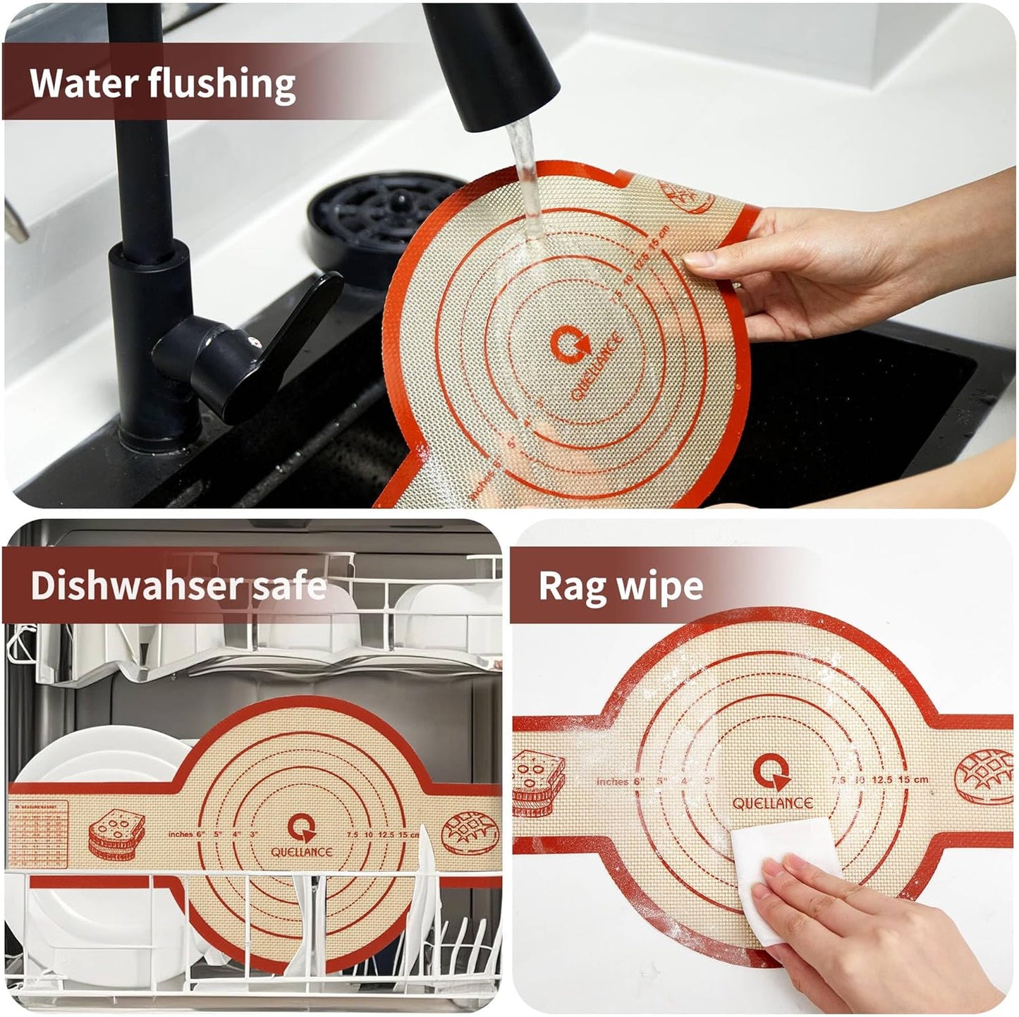Skiennix Silicone Sourdough Bread Sling Mat - Non-Stick Baking Slings for Dutch Oven | 2-Pack