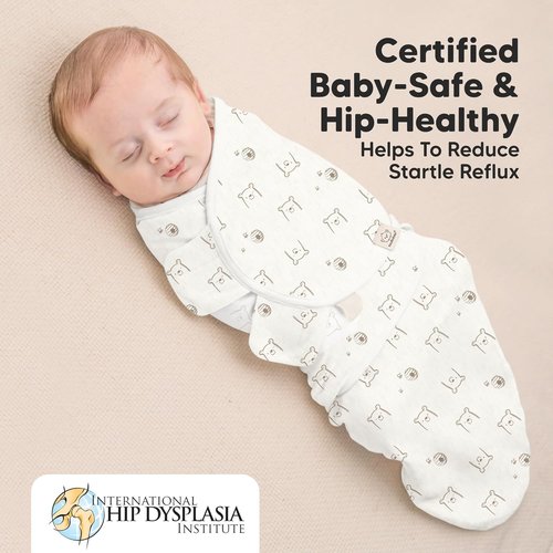 Baby Swaddle Sleep Sacks by Bumble Bear - Soft & Durable 3-Pack for Newborns 0-3 Months