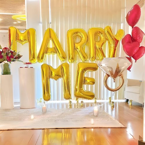 Gold Alphabet Balloons, 40 Inch Custom Name Balloons, Self Inflating Helium Foil Letters for Men Birthday Party Decorations
