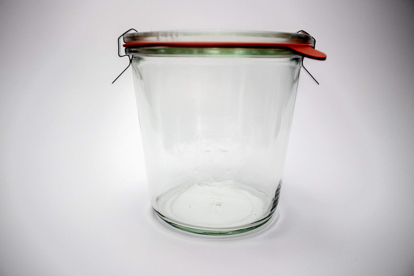 Weck Einmachgläser 742-19 6 fl. oz Weck Formgläser aus transparentem Glas – Umweltfreundliches Einmachglas – Frischhaltedosen mit Deckel luftdicht – 1/2 Liter Gläser Set – 4 Stück Gläser mit Deckel