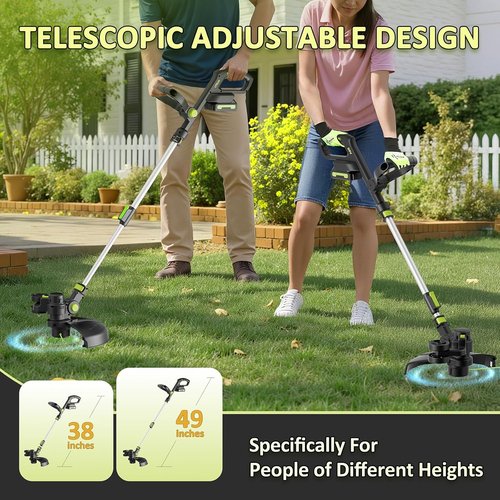 20V Cordless String Trimmer by [Brand Name] - 12'' Grass Cutter with Auto Line Feed & 2.0Ah Battery