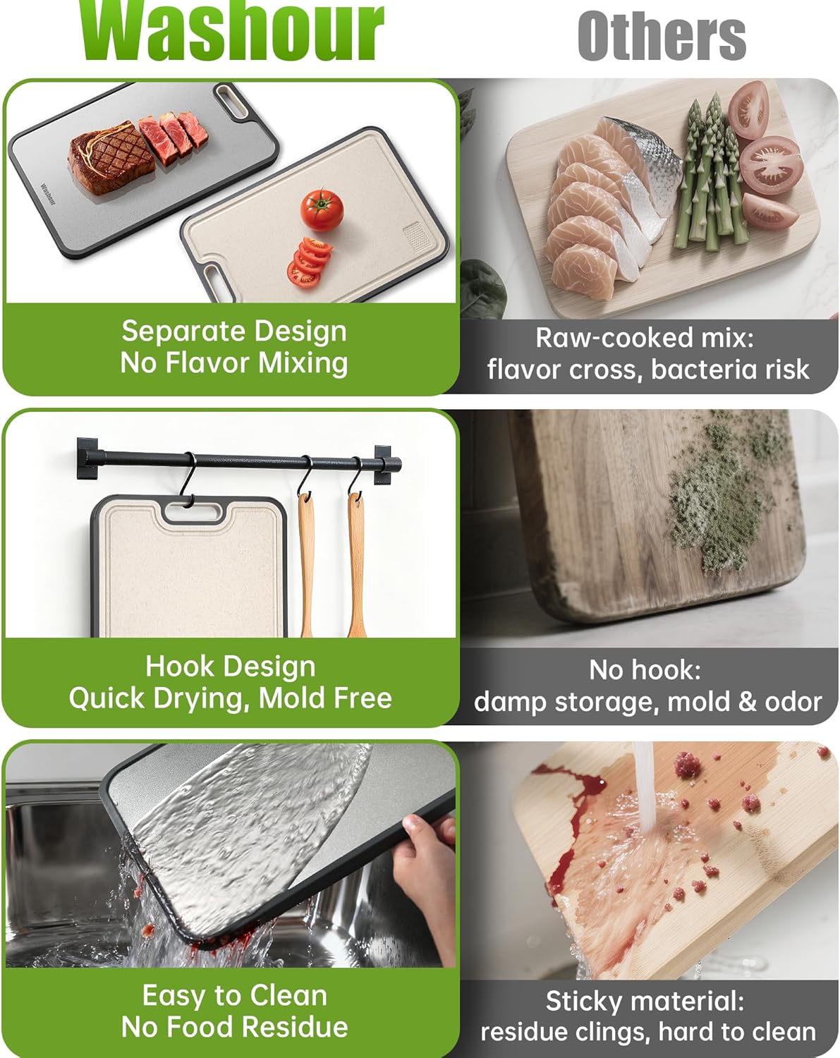 Stainless Steel Cutting Board - Non-Toxic 2-in-1 Double-Sided Design | Large 16” x 11” for Easy Cleaning