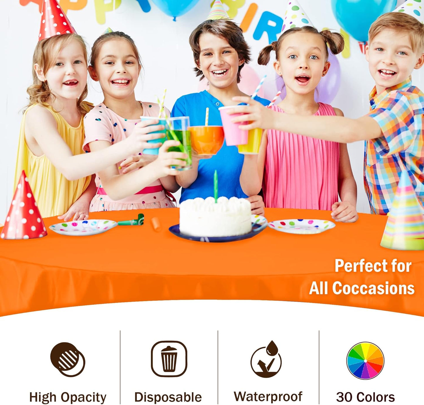 Premium Dark Green Plastic Tablecloths - 12-Pack, 54" x 108" Rectangle Covers