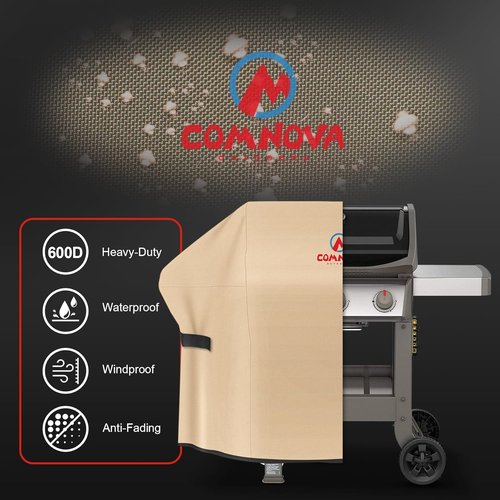 Comnova Grill Cover - 48 Inch Heavy-Duty Waterproof BBQ Cover for Weber Spirit II 200 Series