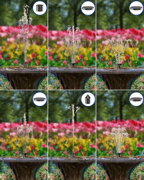 Biling Solar Fountain - Outdoor Water Pump with Solar Panel Kit for Bird Baths & Small Ponds