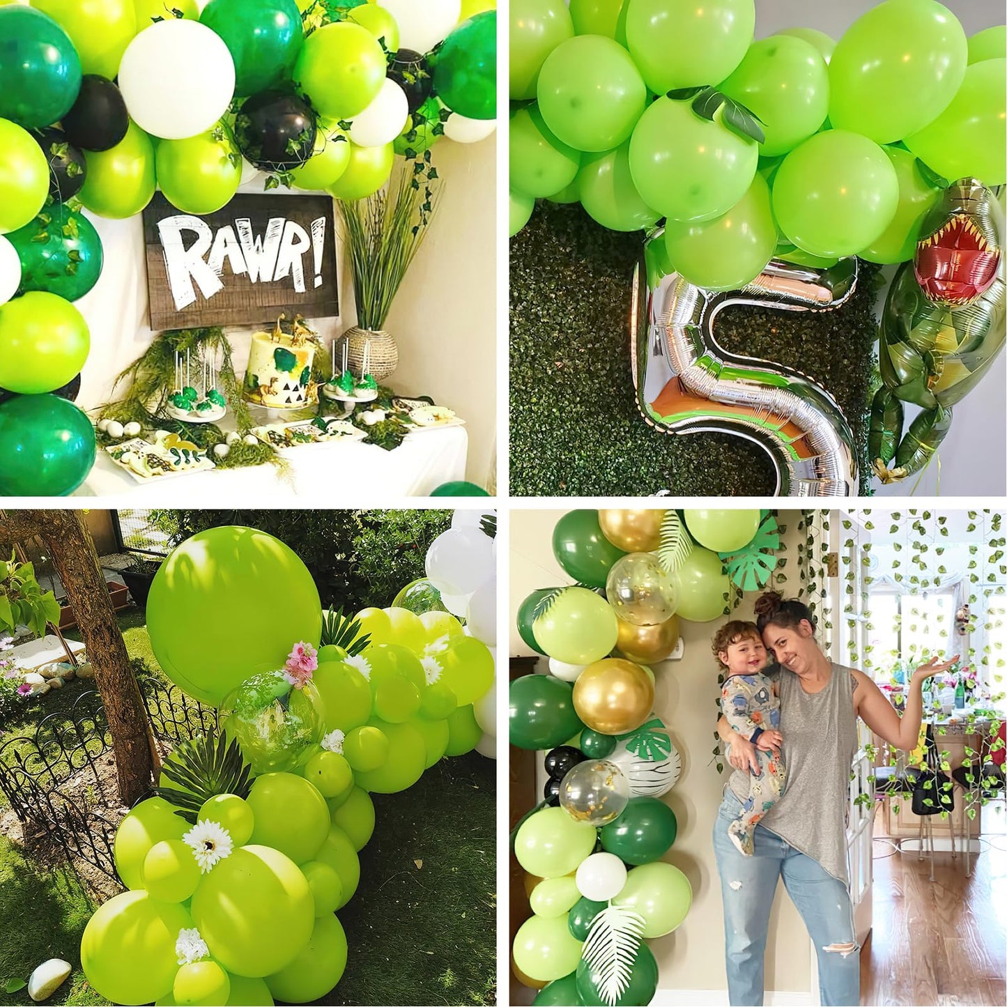 PartyWoo Lime Green Balloons 50 pcs 12 Inch Neon Latex Helium Balloons for Graduation Halloween Safari Dinosaur Summer Weddings Baby Showers Birthday Party Decorations Green-Y6