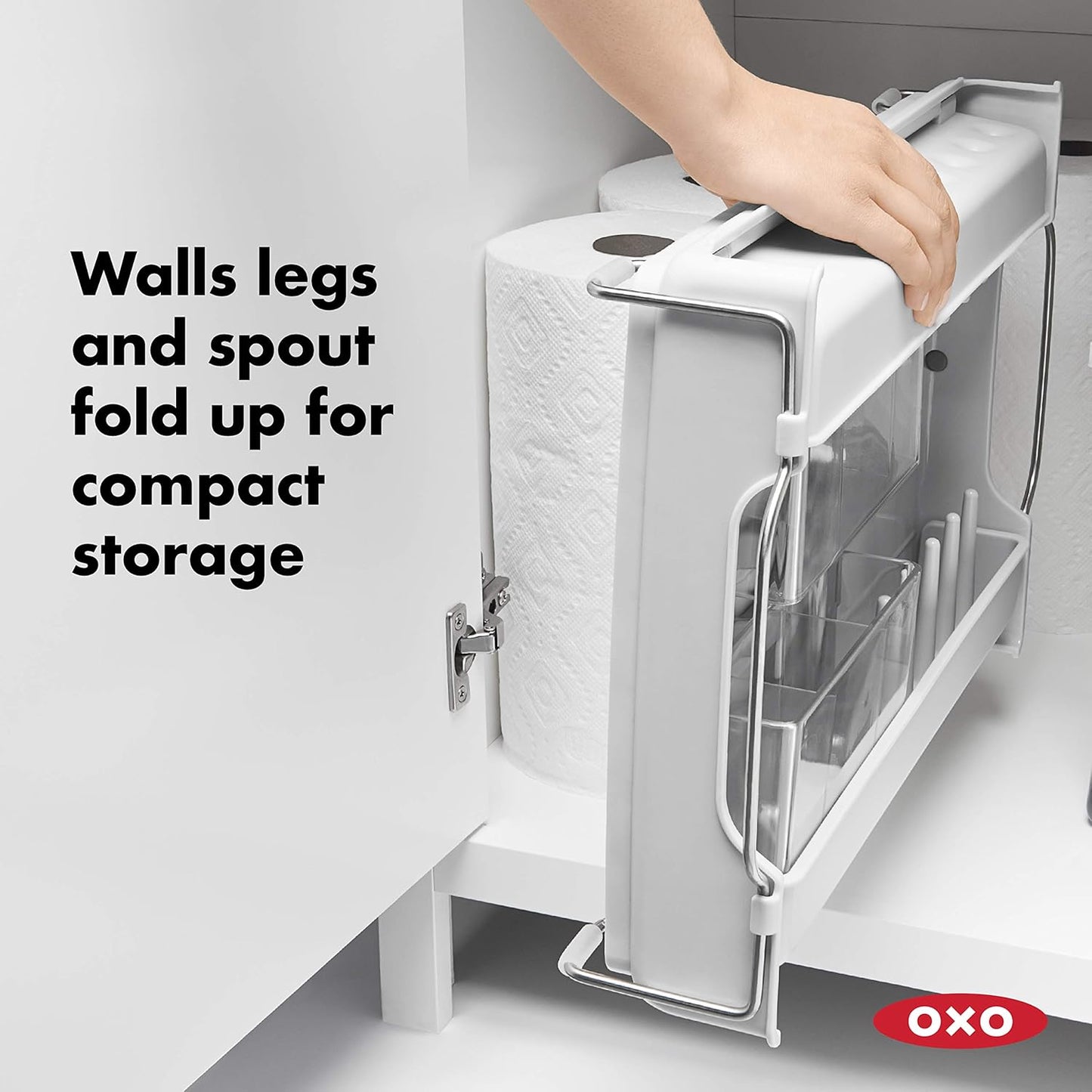 OXO Good Grips Foldaway Dish Rack - Space-Saving Design for Efficient Drying | Compact & Durable