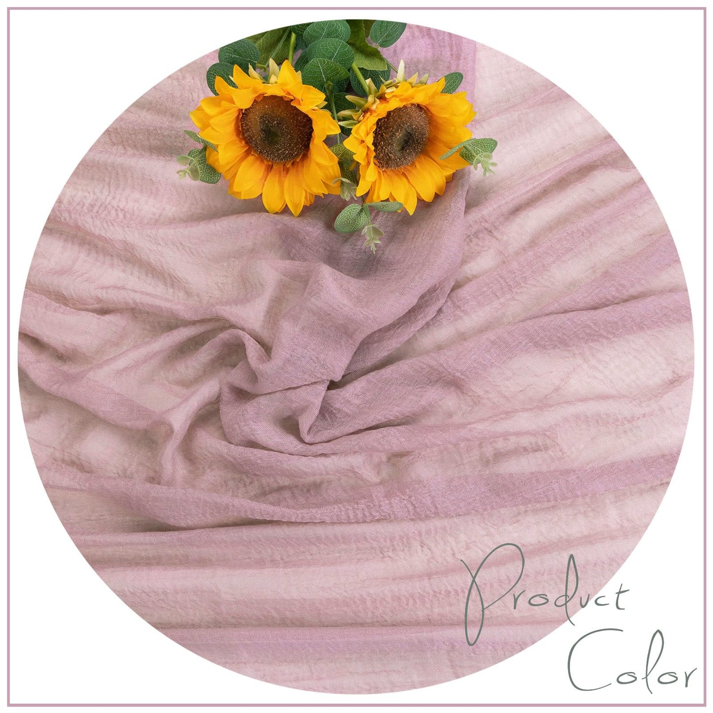 SAJOO 13ft Dusty Pink Cheesecloth Table Runner 35x157 Inches Boho Gauze Cheese Cloth Table Runner for Wedding Baby Bridal Shower Party Decorations