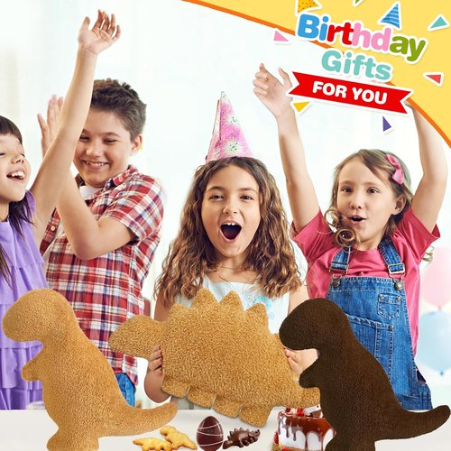 Dino Nugget Pillow - Plush Dinosaur Chicken Pillow | Funny Birthday Gift for Kids & Teens (Small, T-Rex)