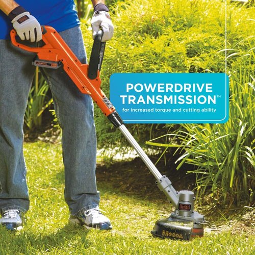 BLACK+DECKER 20V MAX Cordless String Trimmer & Edger - 12 Inch Steel Deck, Auto Spool Feed, Battery Included