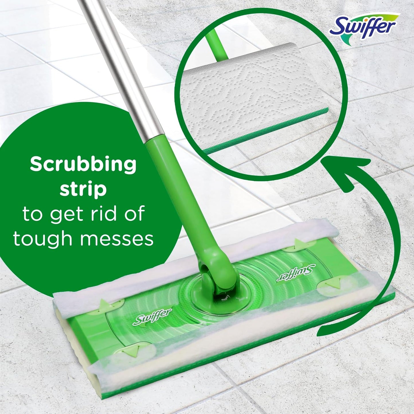 Swiffer Sweep + Mop Wet Pads Refill - All-Purpose Floor Cleaner for Dirt & Dust | 24 Count