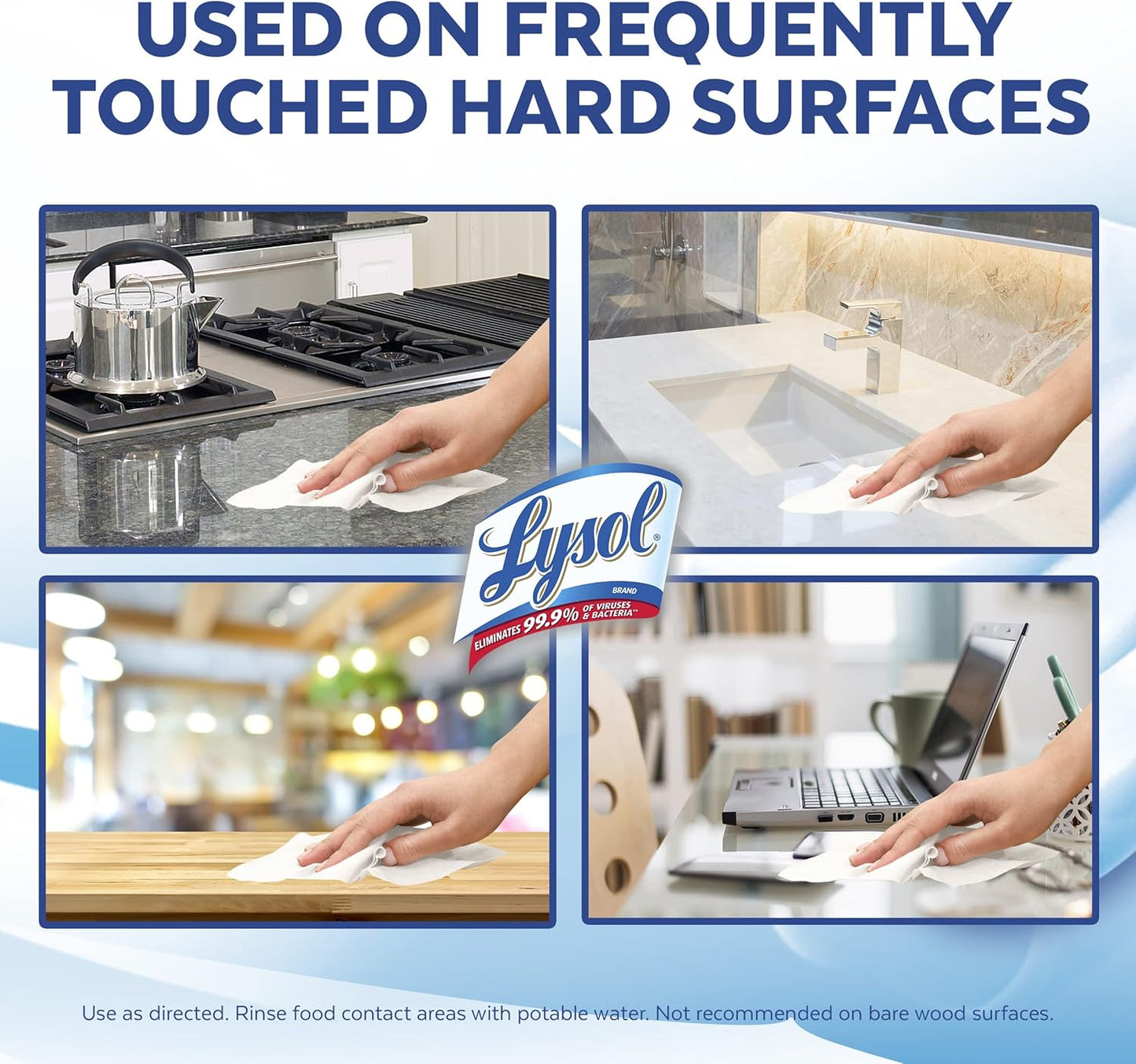 Lysol Disinfectant Wipes - Multi-Surface Antibacterial Cleaning Wipes | Crisp Linen, 80 Count