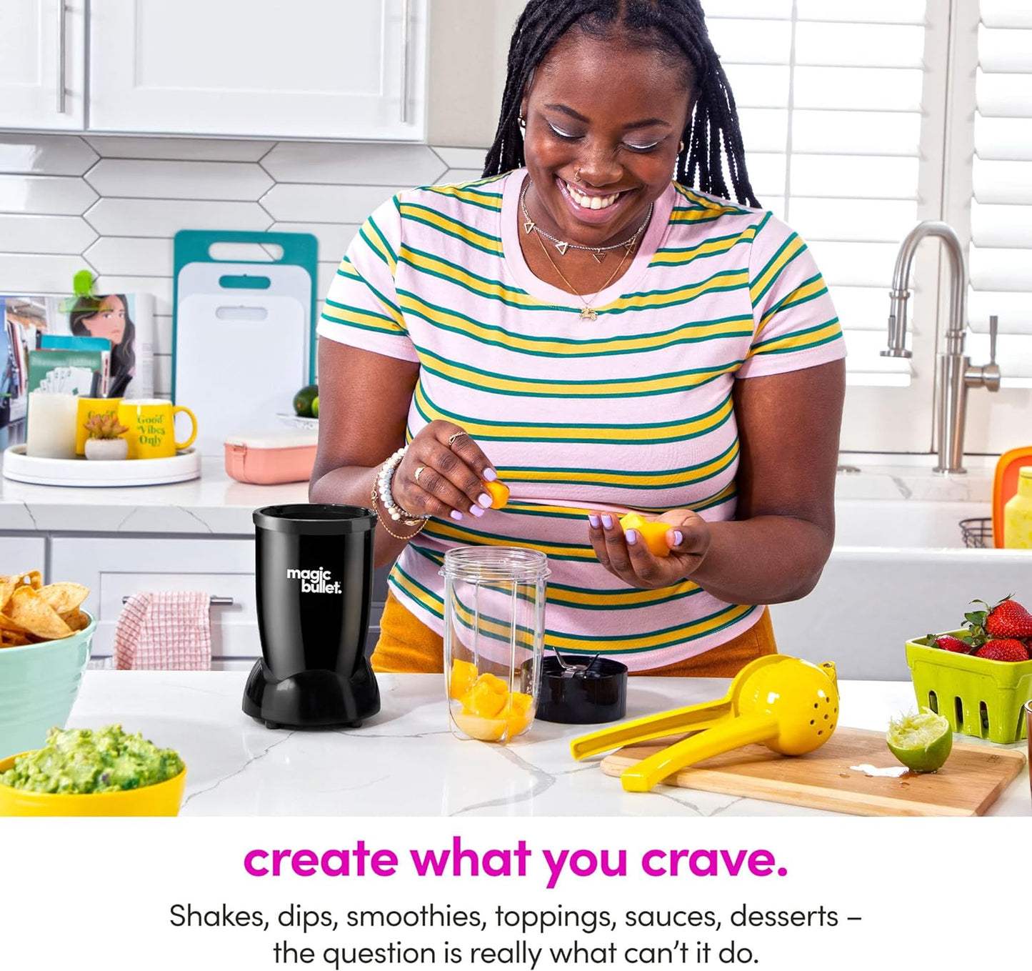 Magic Bullet Blender - 11 Piece Set | Compact Black Kitchen Essential for Smoothies & More