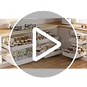 White 2-Pack Pull Out Cabinet Organizer 21 Deep with Adjustable Dividers
