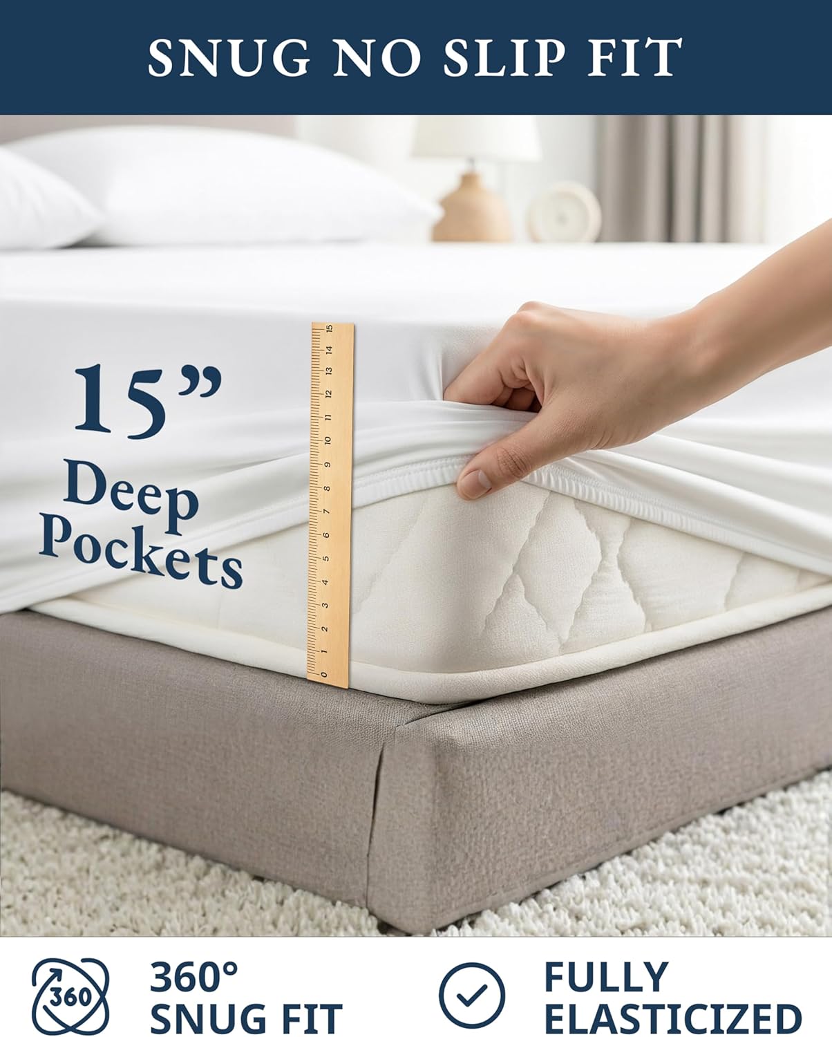 LANE LINEN 100% Organic Cotton Twin Sheets Set - Soft, Breathable Percale Bedding for Dorm Room Essentials