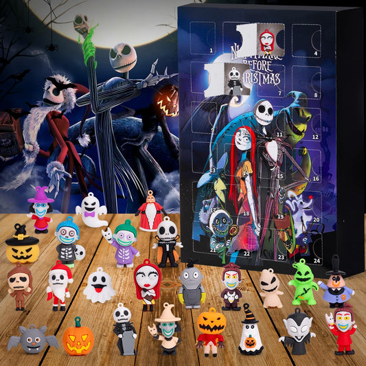 Christmas Advent Calendar 2024,24-Day Christmas Countdown Calendar for Kids and Adults with 24 pcs Classic Christmas Doll Collectible Figures,Ideal Xmas Gift for Boys Girls Teens