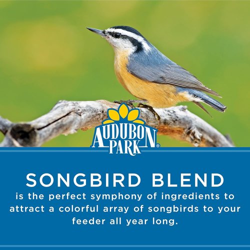 Audubon Park Songbird Blend Wild Bird Food - Premium Outdoor Feeder Mix, 14-Pound Bag