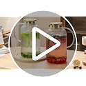Buaic 2 Pack Glass Pitcher with Lid, 68 oz Clear Borosilicate Serving Carafe with Silicone Base