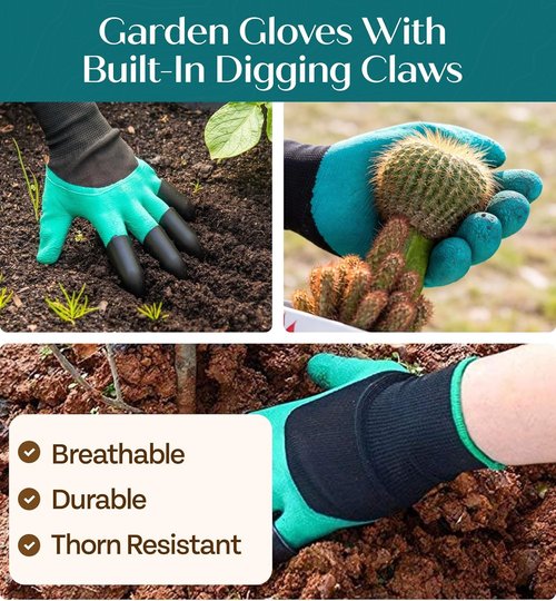 GROWIT Heavy Duty Gardening Tools Set - Durable & Ergonomic Gifts for Gardeners | Perfect for Men & Women