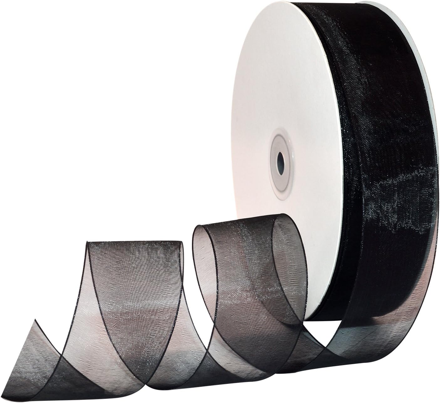 Red Organdy Nylon Ribbon - 5/8 Inch x 100 Yards | Morex 91803/100-609