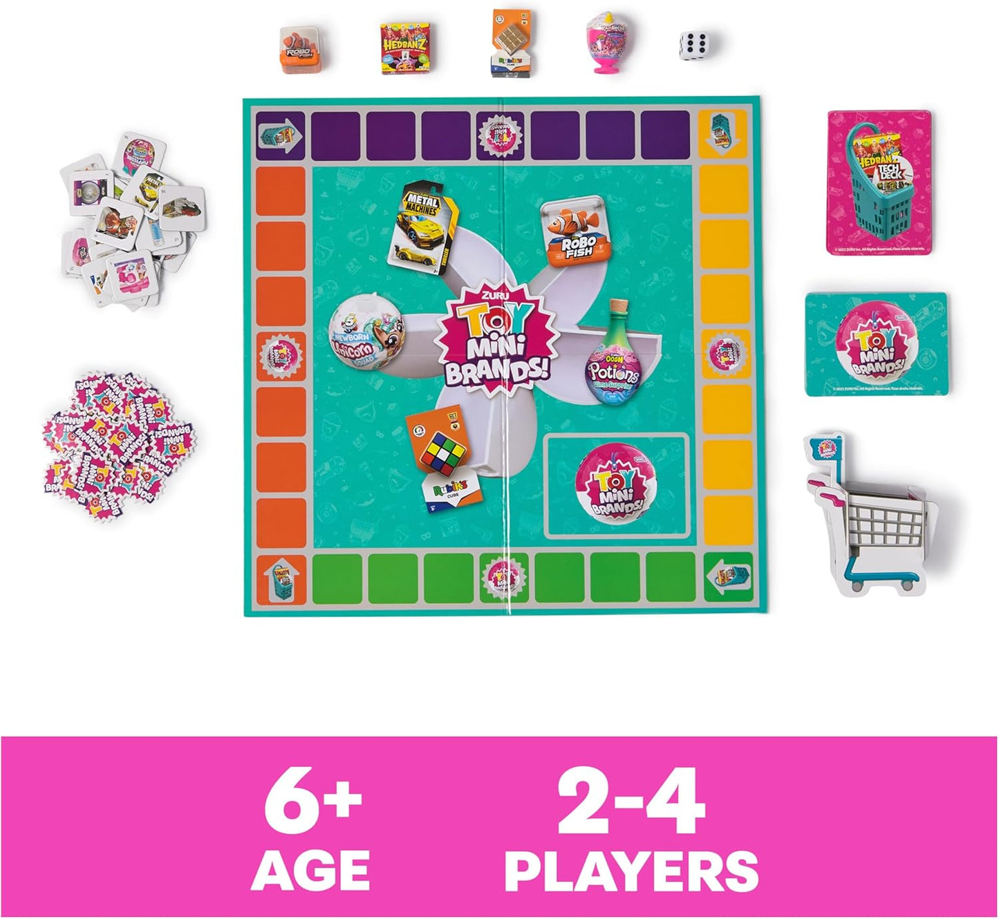 Spin Master Games | Toy Mini Brands Add to Cart Game - Fun Collectible Shopping Spree for Kids, Ages 6+