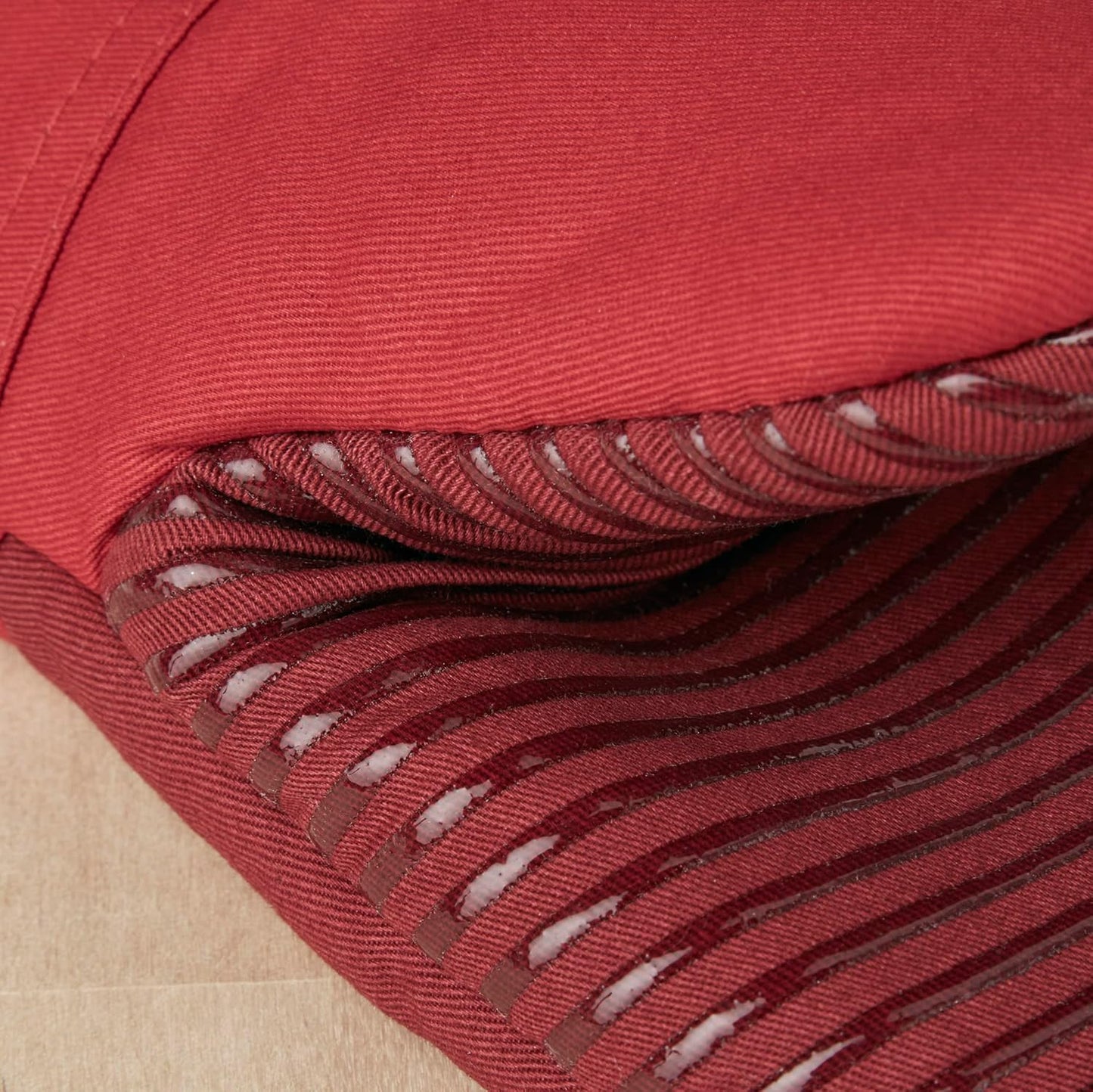 KitchenAid Non-Slip Oven Mitt Set - Two-Tone Passion Red/Bordeaux, 5.75"x13", 2 Pieces