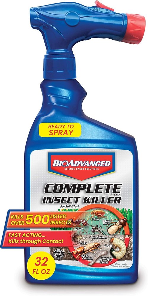 BioAdvanced Insect Killer - Complete Soil & Turf Solution | Ready-to-Spray 32 oz for Outdoor Ant Control