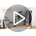 48-Inch Black Portable Shoe Rack Organizer with Door, 48 Pairs Capacity, Adjustable & Stackable