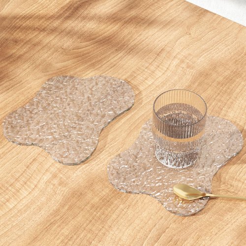 Drink Coasters Set of 2,Acrylic Coaster,Desk Accessories for Women,Cute Desk Decor,Coffee Table Decor,Unique Drink Coasters Decorating Office,Coffee Table,Room Best Choice