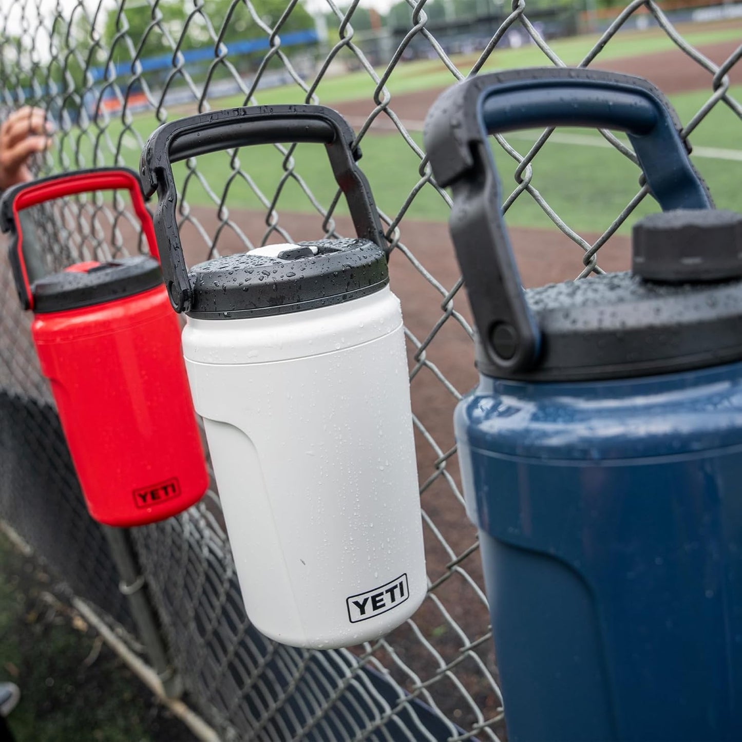 YETI Silo Half Gallon Insulated Water Jug - Leakproof Sports Bottle with Fence Hook Handle | Keeps Drinks Ice-Cold for Gym & Tournaments