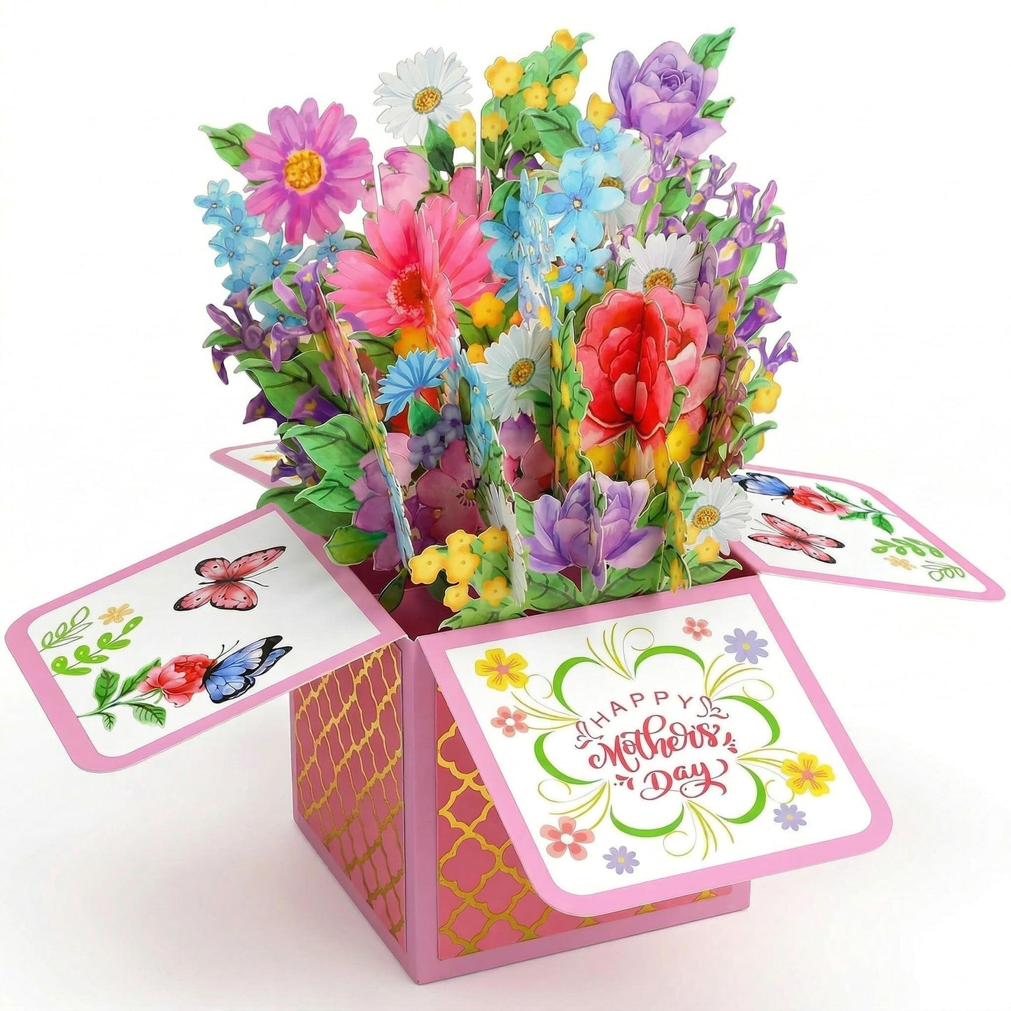 WhatSign Birthday Pop Up Cards - 3D Pop-Up Cards with Envelope Birthday Gifts for Women Mom Daughter Grandma Sister Friends