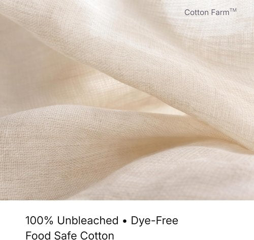 Cotton Farm Grade 100 XL Cheese Cloth - 100% Unbleached Cotton for Straining & Cooking | 36x36 Inch, Reusable