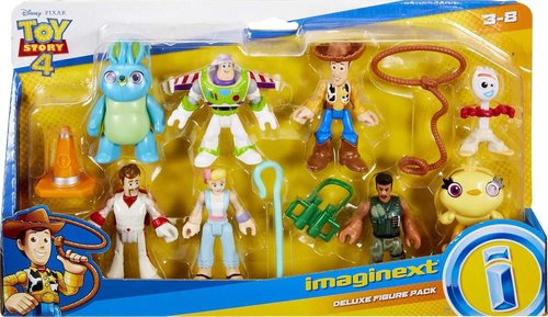 Fisher-Price Imaginext Toy Story Deluxe Figure Set - 11-Piece Buzz Lightyear & Woody | Ages 3+