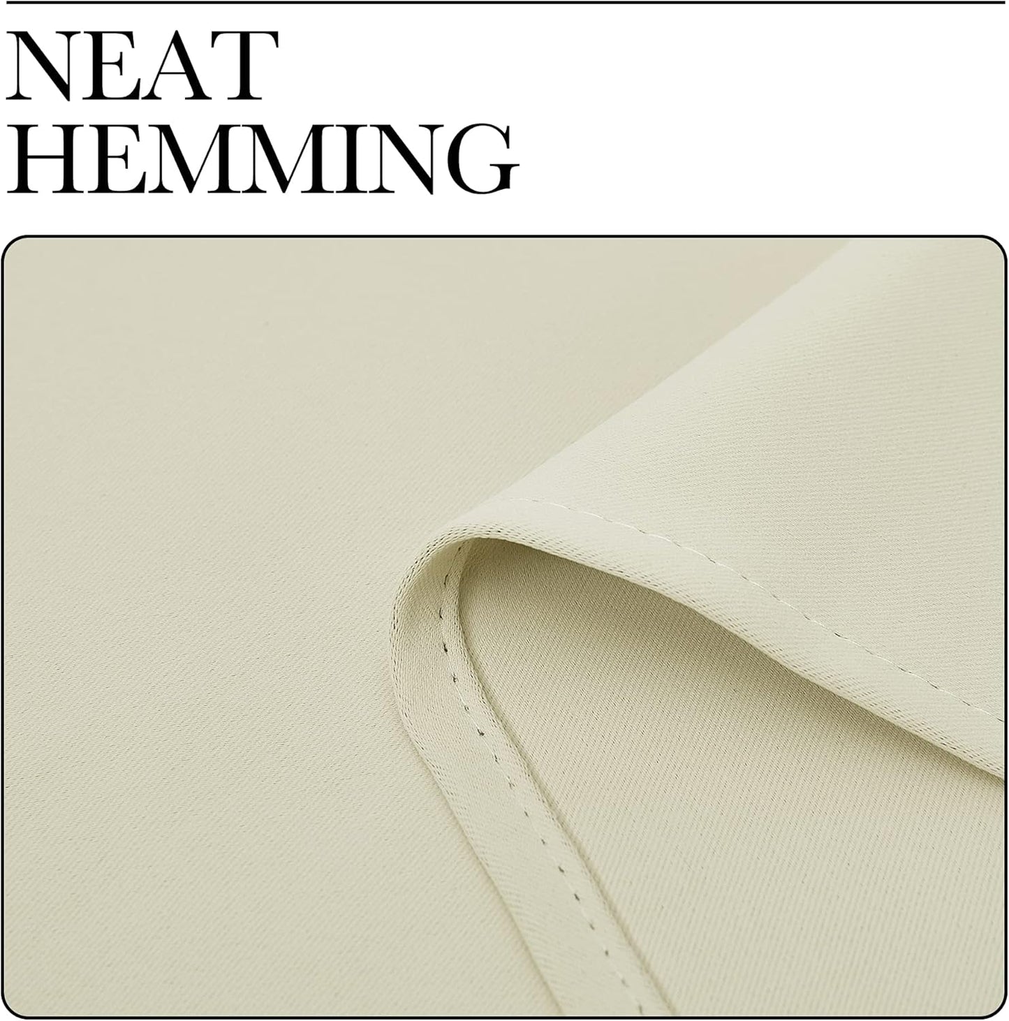 NICETOWN Room Darkening Curtain Panels - Thermal Insulated Grommet Drapes for Windows | Beige, 2 Panels, 55x68 Inches