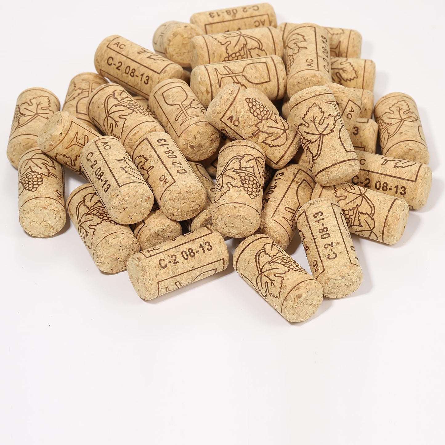20 Pack Straight Wine Corks, #8 Soft Wood Cork Stoppers, Leakproof Bottle Corks For Beer, Wine Bottles, Crafting Decor, DIY Arts (20)