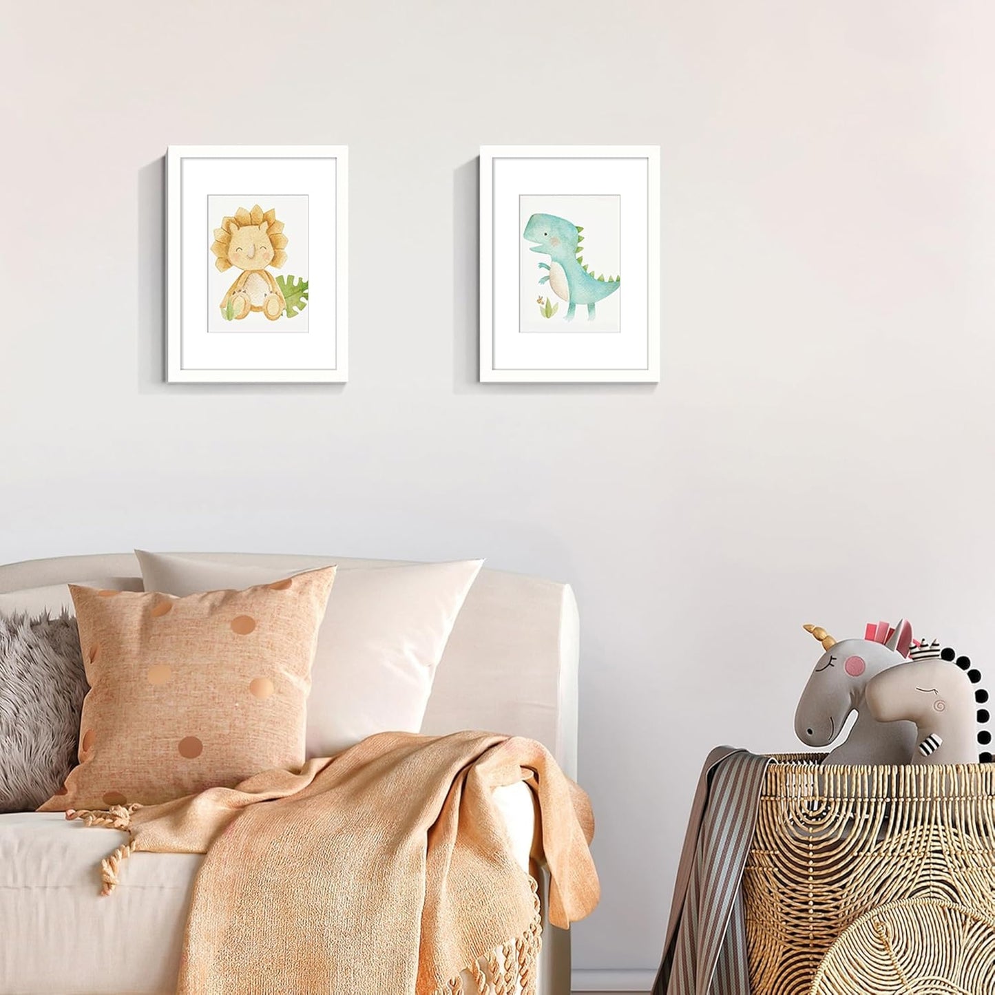Upsimples 9x12 Picture Frame - Versatile Display for 6x8 Photos with Mat or 9x12 Without - White, 1 Pack