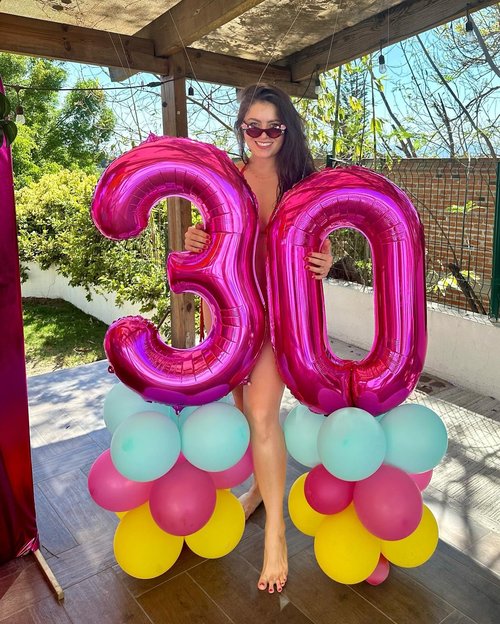 Hot Pink Number 24 Balloons 40 inch, 24 Number Balloons, 24th Birthday Decorations, 24 Year Old Women Hot Pink Party Supplies