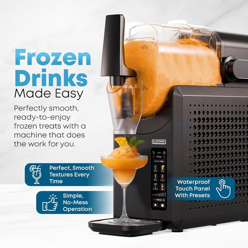 Iceman by Chefman Slush-Ease MAX Slushie Machine - 90oz Capacity with 5 Presets & LED Display for Frozen Drinks