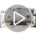 DEXI Blue Outdoor Entrance Door Mat 24x36 Heavy Duty Non-Slip Rug